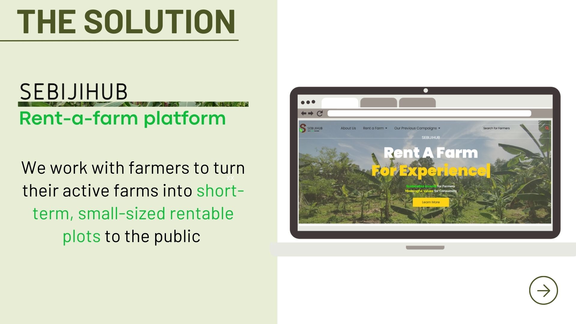 The solution: a rent-a-farm platform